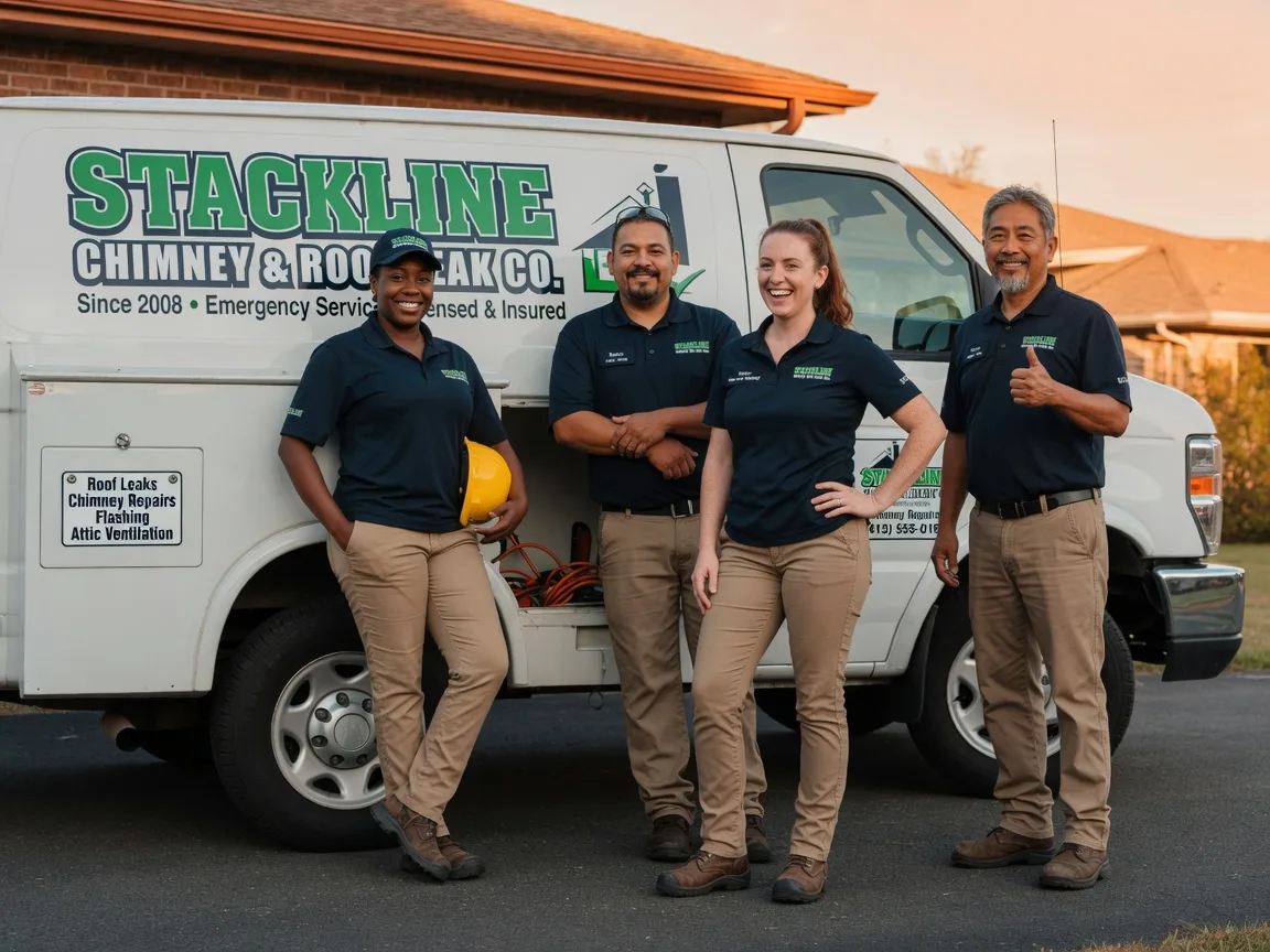 Chimney flashing repair company in Onalaska, TX